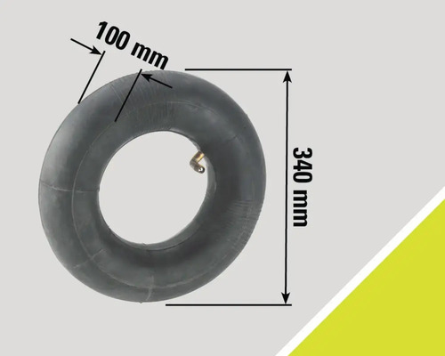 Chambre à air avec des dimensions de 340 mm par 100 mm