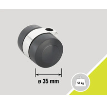 Roulette pour meubles diamètre 35 millimètres, capacité de charge 50 kilogrammes