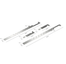 Fensterbeschlagset mit Maßen