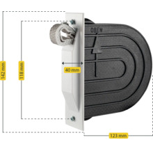 Dimensions d'une aide à la montée pour entrer dans les piscines