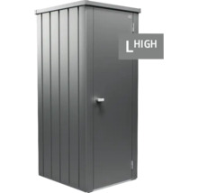 Abri de rangement en métal avec construction haute pour le jardin