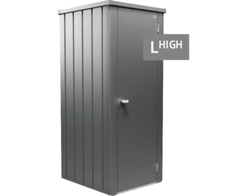 Abri de rangement en métal avec construction haute pour le jardin
