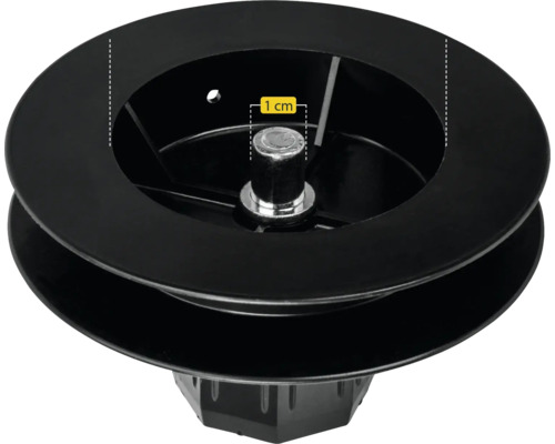 Collecteur de saletés en plastique d'une dimension d'un centimètre