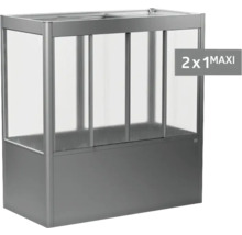 Hochbeet aus Metall mit Kunststoffverglasung