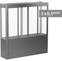 Hochbeet mit Sichtschutz aus Kunststoff