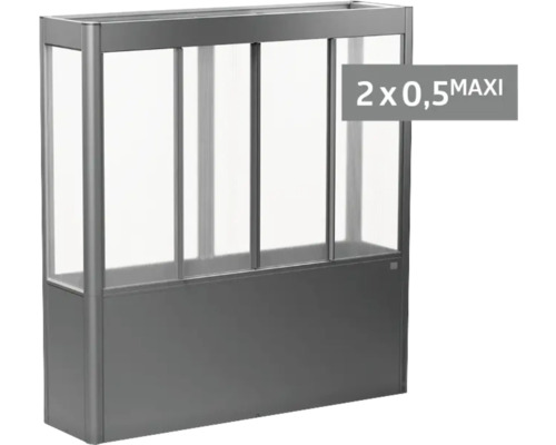 Hochbeet mit Sichtschutz aus Kunststoff