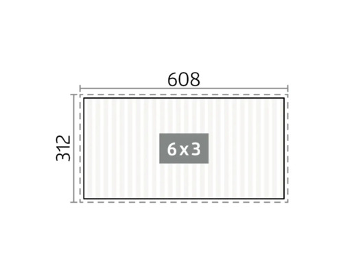 Dimensions du produit : 608 x 312