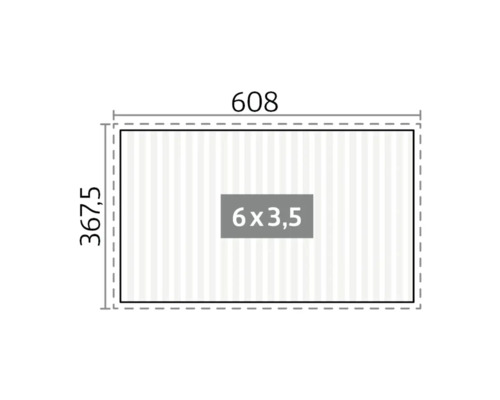 Plan avec des dimensions de 608 sur 367,5 et 6 sur 3,5
