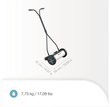 Tondeuse à gazon manuelle avec poignée et dimensions