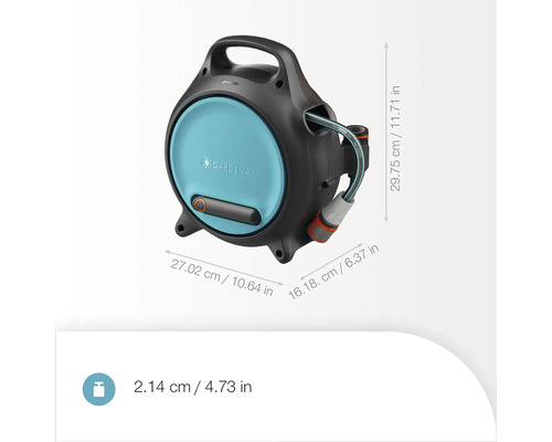 Dévidoir Gardena avec dimensions