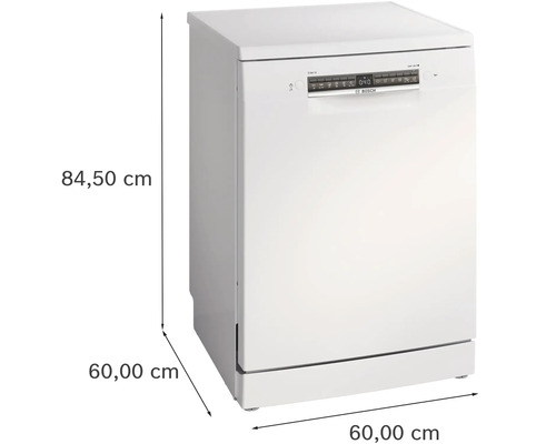 Lave-vaisselle pose libre mesurant 60 x 60 x 84,50 centimètres.
