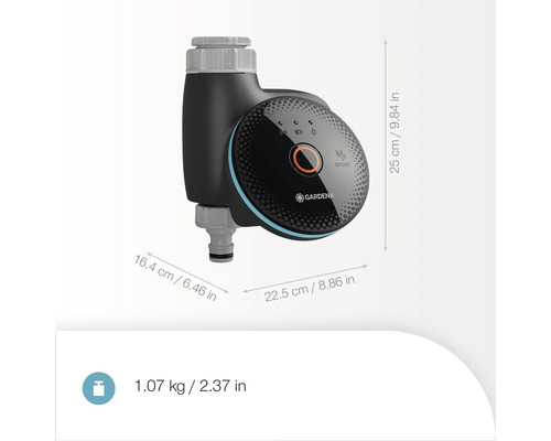 Programmateurs d'arrosage Gardena avec mesures