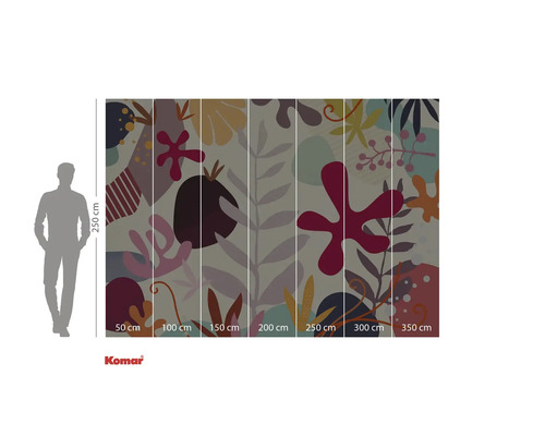 Papier peint photo Komar avec motif végétal abstrait pour la décoration murale