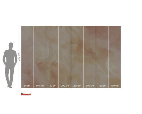 Papier peint photo avec motif abstrait, dimensions 250 cm de hauteur et 400 cm de largeur