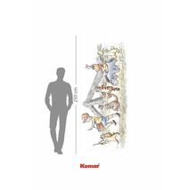 Komar Winnie l'ourson, décoration murale avec personnages et toise, hauteur 250 cm