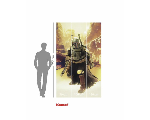 Papier peint photo Star Wars avec guerrier Mandalorien, 250x350 cm