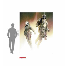Komar Wandbild Star Wars The Mandalorian mit zwei Figuren in Rüstung und Helmen, Höhe circa 250 cm