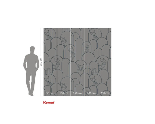 Papier peint photo avec Bambi et ses amis