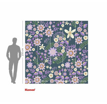 Papier peint photo avec motif floral, 250 centimètres sur 250 centimètres