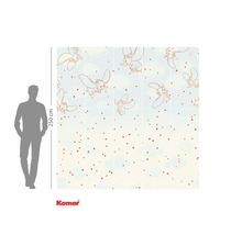 Papier peint photo avec motif Dumbo et motif à points, 250 cm de haut