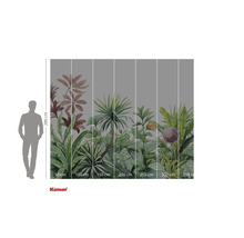 Fototapete mit Dschungelmotiv und Größenangaben.