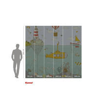 Komar Fototapete mit Unterwasserwelt, Leuchtturm, U-Boot, Heißluftballon und Segelboot