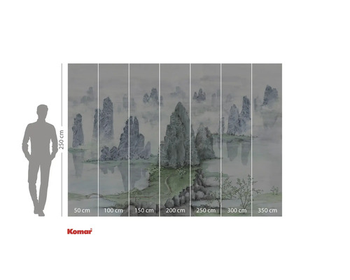 Fototapete mit Landschaftsmotiv und Felsen