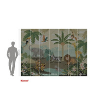 Fototapete mit Dschungel-Tiermotiv als Wanddekoration