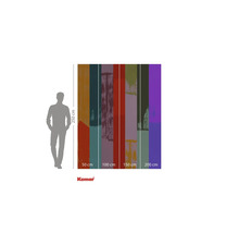 Papier peint photo Komar avec des motifs de couleur et des indications de dimensions