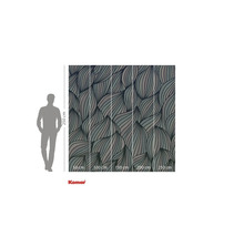 Papier peint photo avec motif de feuilles et indications de taille