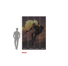 Komar Fototapete mit Mandalorianer und Kind, 280 mal 200 Zentimeter