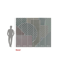 Komar Fototapete mit geometrischem Muster und Maßangaben