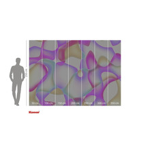 Papier peint photo avec motif abstrait et indications de taille