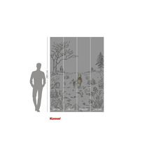 Fototapete mit Winnie Puuh und Ferkel Design und Größenangaben