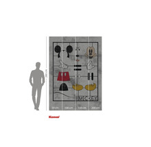 Papier peint photo Komar Mickey Mouse mesurant 280 sur 200 centimètres