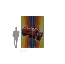 Papier peint mural Komar Cars Lightning McQueen, environ 280 cm de haut et 200 cm de large