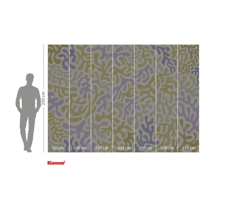 Fototapete mit abstraktem Muster und Maßangaben