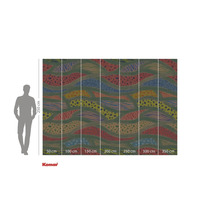 Papier peint photo avec motif graphique et indications de taille