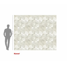 Papier peint photo avec motif géométrique et une hauteur de 250 cm.