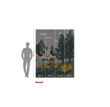 Papier peint photo Komar Mickey Mouse et Pluto, dimensions 250 x 200 centimètres