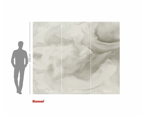 Papier peint photo Komar avec motif de nuages, 300 cm de large et 250 cm de haut