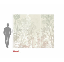 Papier peint photo Komar avec motifs végétaux, 250 cm de haut