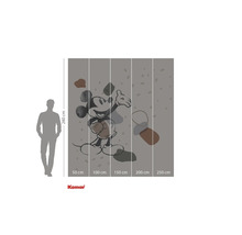 Fototapete mit Mickey Maus Motiv und Größenangaben