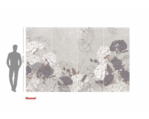 Image murale avec motif floral pour la décoration murale