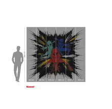 Fototapete mit Spider-Man-Motiv und Größenangaben