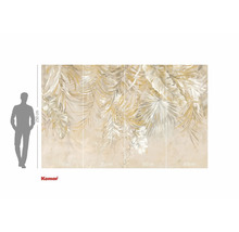 Papier peint photo Komar avec motif de feuilles, 400 cm de large et 250 cm de haut