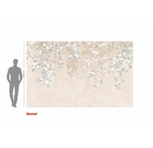 Papier peint photo avec motif floral pour la décoration murale