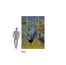 Komar Vliestapete mit Blumen- und Vogelmotiven, 280x200 cm