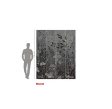 Papier peint photo Komar avec motif floral et indications de taille