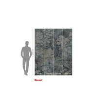 Papier peint photo Komar avec motif de forêt et indications de taille